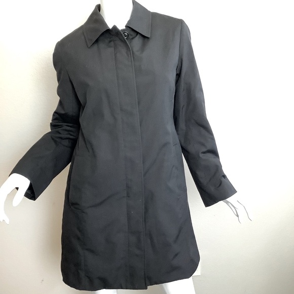 Cintas Classic Black Women's Insulated Trench Coat - Picture 1 of 9